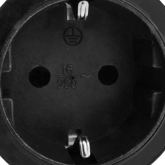 Cable de alimentación duplicador de schuko de 80 cm. 1 x Schuko macho a 2 x Schuko hembra