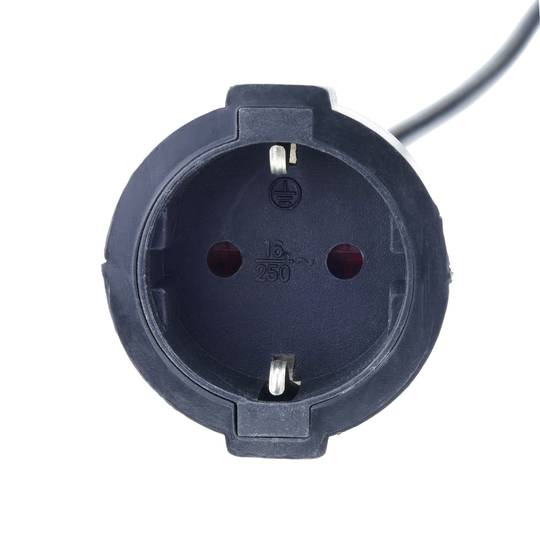 Cavo di alimentazione duplicatore di schuko da 1.8 m. 1 x Schuko maschio a 2 x Schuko femmina