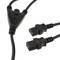 Kabel zasilający IEC-60320 1,8 m (SCHUKO-M / 2xC13)