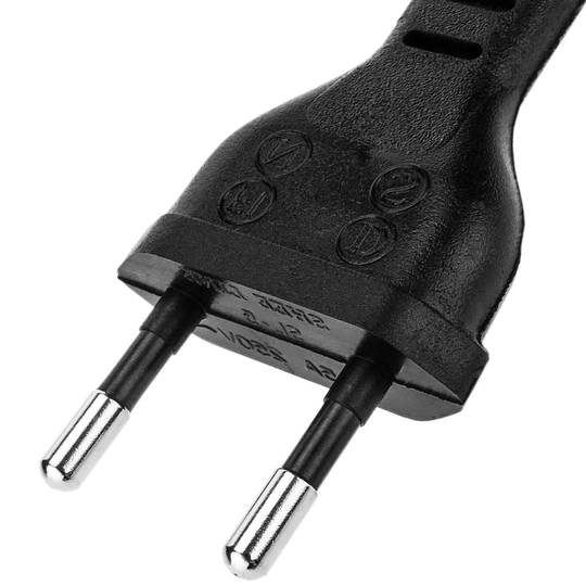 IEC-60320 0.2m voedingskabel (C7 / Bipolar-M)