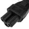 Cable de alimentación IEC-60320 20cm C5 a schuko macho