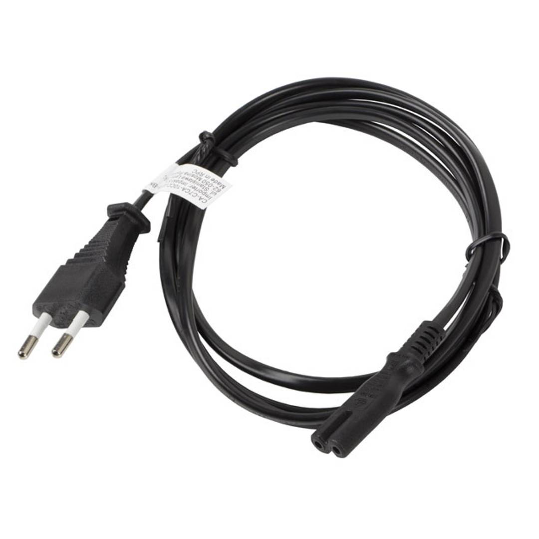 Lanberg Stromkabel mit CEE 7/16 auf IEC 320 C7 Eurostecker 3 m schwarz CA-C7CA-10CC-0030-BK