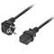 Cable d'alimentació CEE 7/7 a IEC C19 negre 1,8 m de Lanberg CA-C19C-10CC-0018-BK