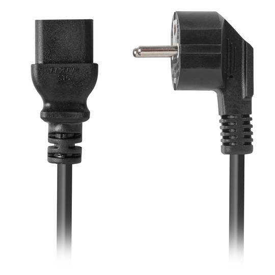 Cable d'alimentació CEE 7/7 a IEC C19 negre 1,8 m de Lanberg CA-C19C-10CC-0018-BK