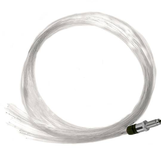 Kit d'il·luminació LED per fibra òptica de 1W Llum blanca 30 fibres 0.75mm i 5 fibres 1.5mm de 1.5m