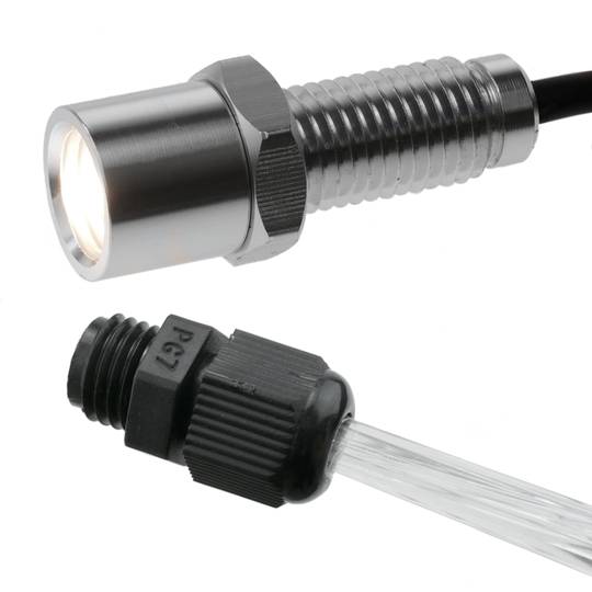 Kit d'il·luminació LED per fibra òptica de 1W Llum blanca 30 fibres 0.75mm i 5 fibres 1.5mm de 1.5m