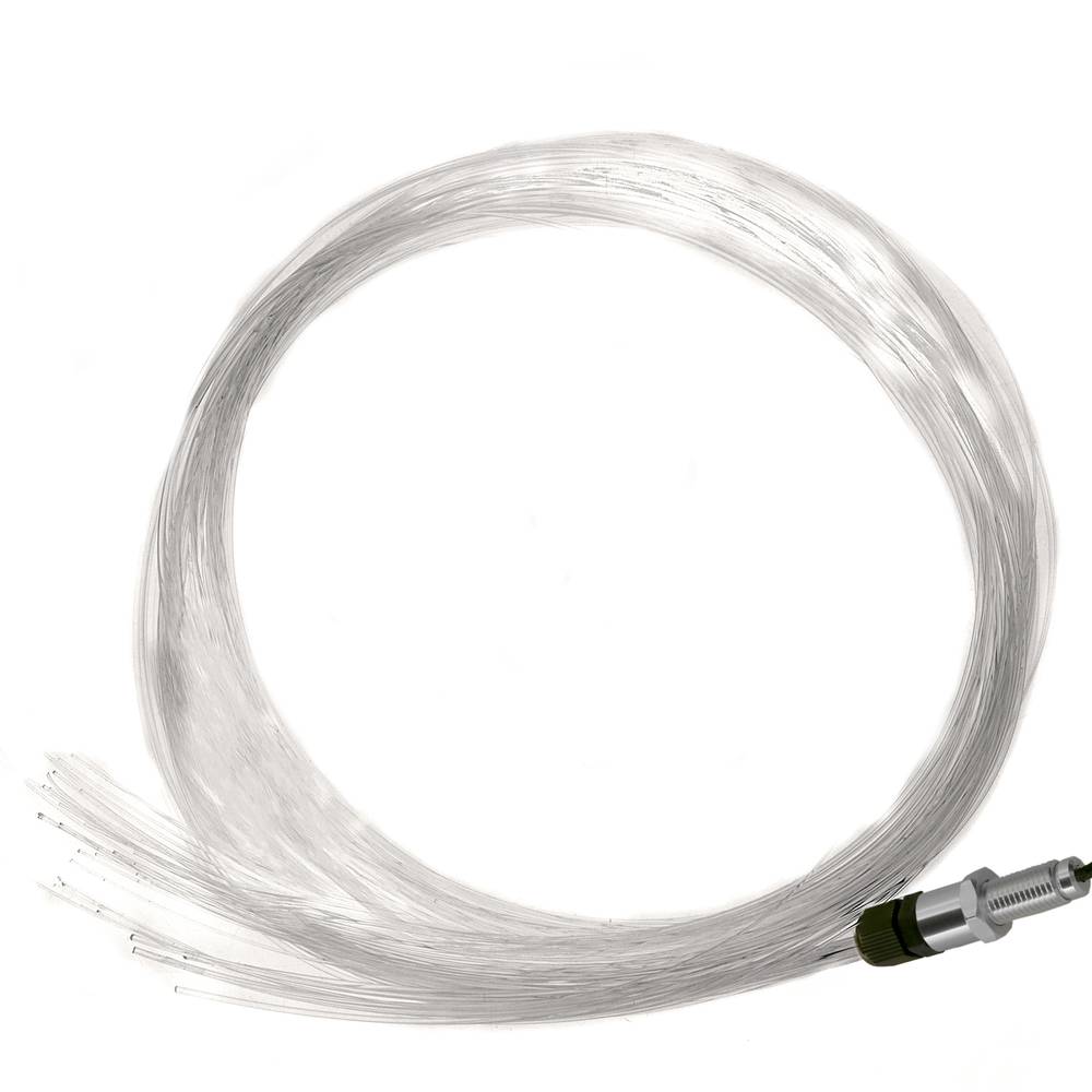 Kit d'il·luminació LED per fibra òptica de 1W Llum blanca 30 fibres 0.75mm i 5 fibres 1.5mm de 1.5m