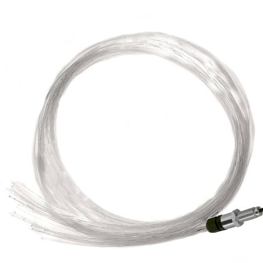 Kit d'il·luminació LED per fibra òptica de 1W Llum blanca 30 fibres 0.75mm i 5 fibres 1.5mm de 1.5m