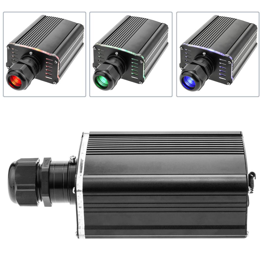 Source de lumière LED pour fibre optique éclairage 1x18W RGBW 25 mm RF
