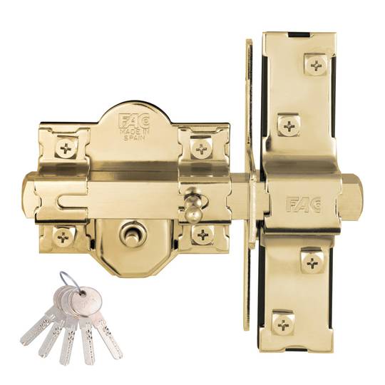 Cerrojo niquelado UVE 946-RP/80 FAC F01091