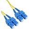 Cabo de Fibra Óptica SC/UPC para SC/UPC duplex monomodo 9/125 de 50 cm OS2