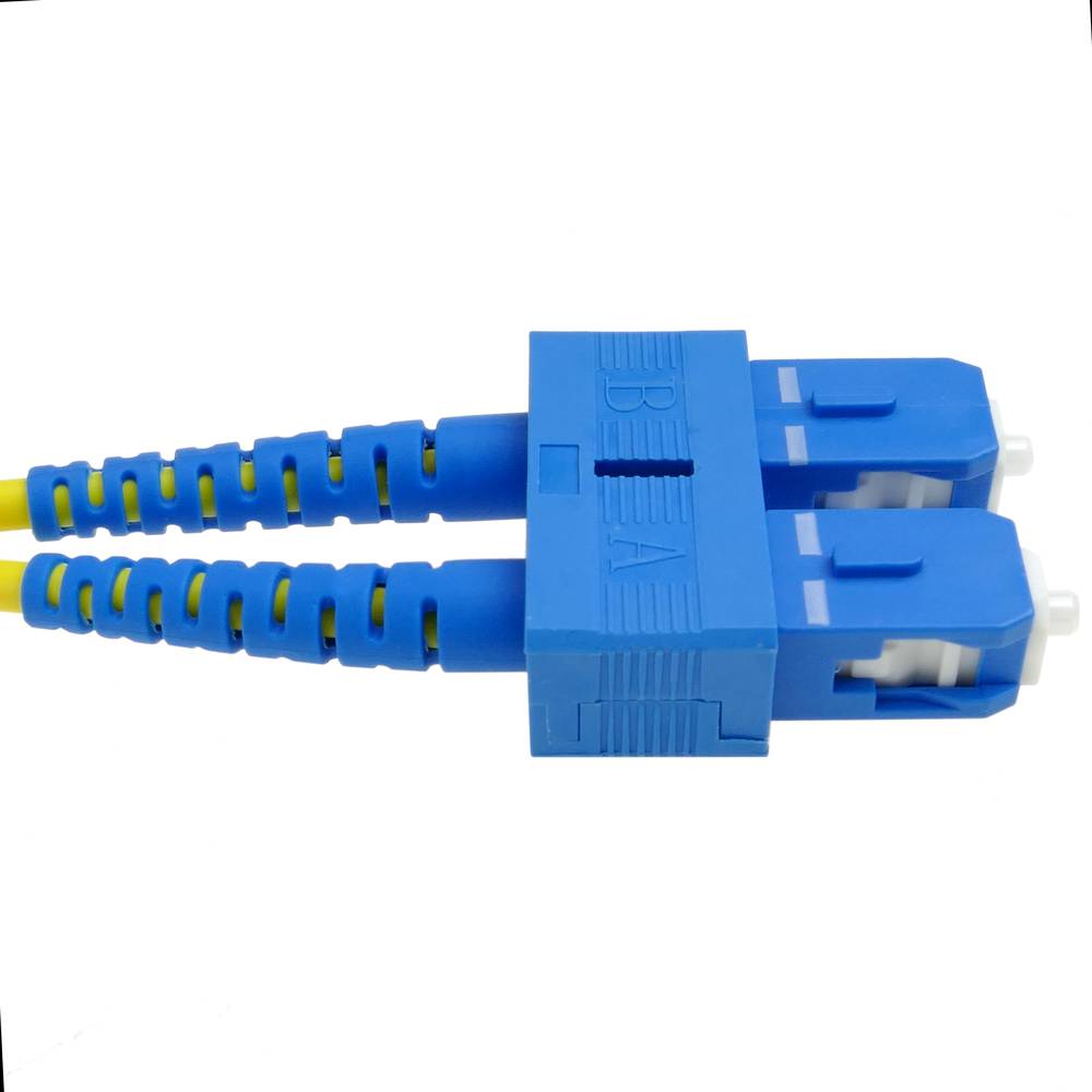 Cabo de Fibra Óptica SC/UPC para SC/UPC duplex monomodo 9/125 de 50 cm OS2