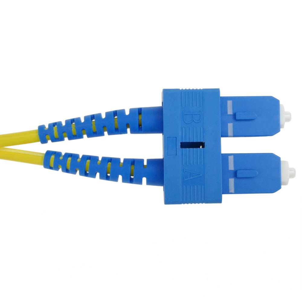 Cabo de Fibra Óptica SC/UPC para SC/UPC duplex monomodo 9/125 de 50 cm OS2
