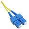 Cabo de Fibra Óptica SC/UPC para SC/UPC duplex monomodo 9/125 de 50 cm OS2