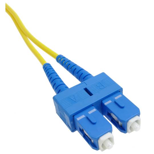 MECCANIXITY Cable de conexión de fibra óptica dúplex monomodo de 1.64 pies  LSZH puente de fibra óptica LC a ST para centros de datos, router