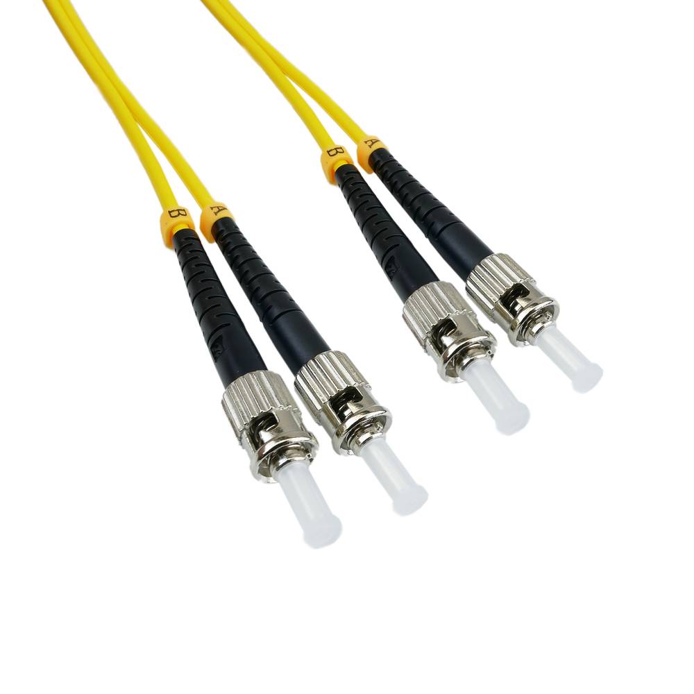 Fibra ottica monomodale ST doppino a ST 9/125 di 15 m OS2