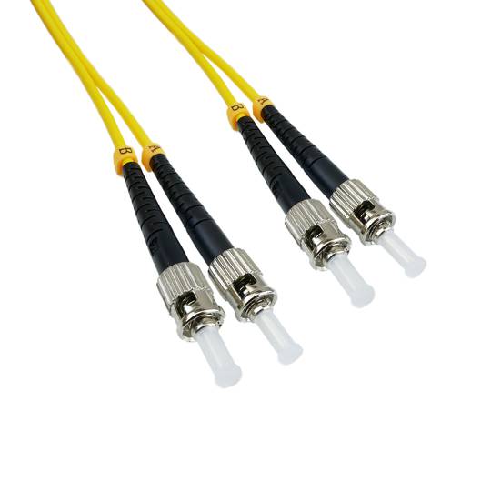 Fibra ottica monomodale ST doppino a ST 9/125 di 15 m OS2