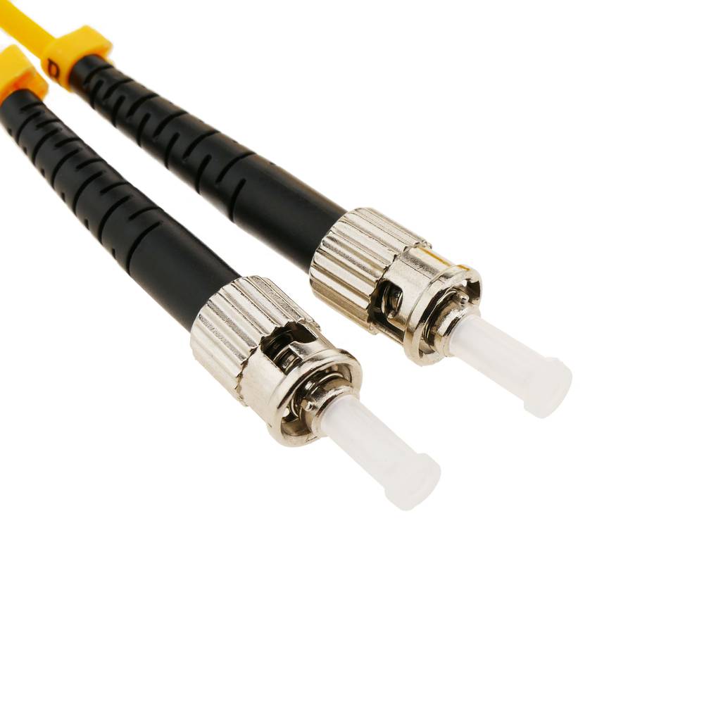 Cable de fibra óptica ST a SC monomodo duplex 9/125 de 50 cm OS2
