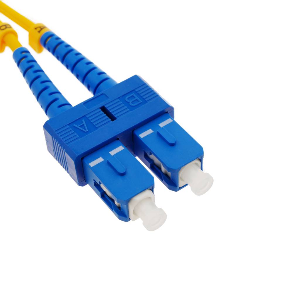 Kabel światłowodowy ST do SC jednomodowy dupleks 9/125 3 m OS2