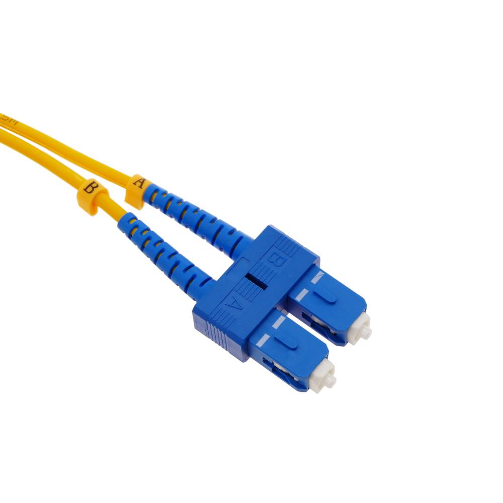 Câble à fibre optique duplex ST à SC monomode 9/125 de 15 m OS2