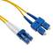 Cable de fibra óptica LC a SC monomodo duplex 9/125 de 15 m OS2