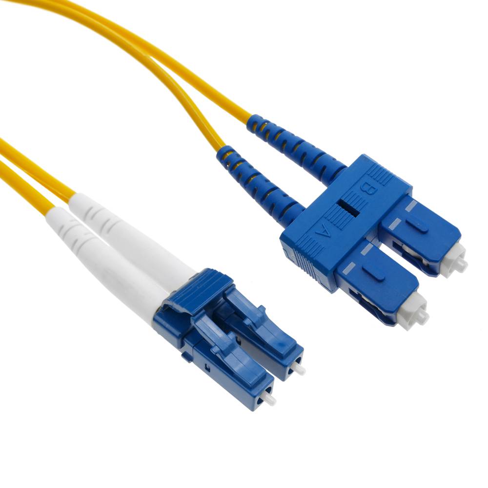 Câble Patch Fibre Optique OM3 LC-LC 1 M - Multimode 50/125 µm, 10 Gbps, Gaine LSZH, Pour Réseau Et Data Center