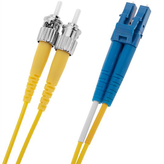 Cabo de Fibra Óptica Monomodo LC para ST Duplex 9/125 de 5 m OS2
