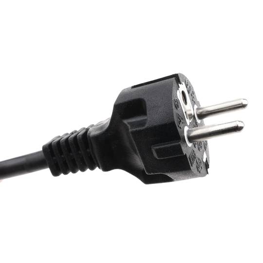Kabel zasilający H05VV-F 1 m prosta wtyczka Schuko do zacisków 3x1,50 mm²