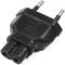 IEC-60320 C7-naar-bipolaire connectoradapter