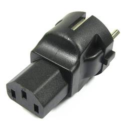 Adaptador de connector IEC60320 C13 a Schuko