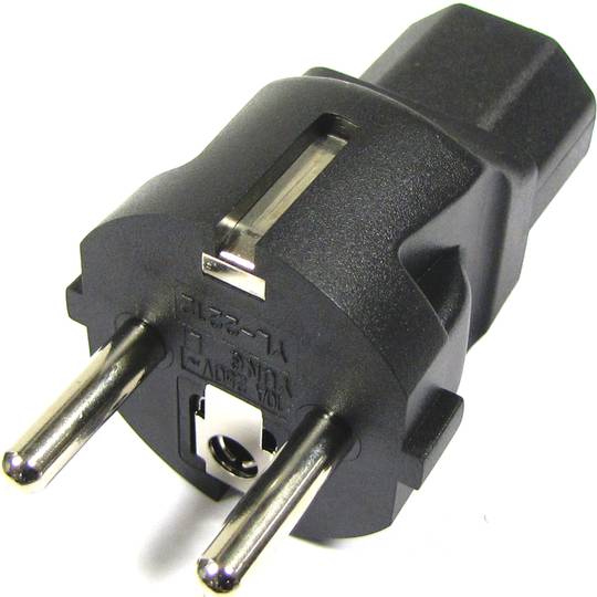 Plugue IEC60320 C13 para Schuko