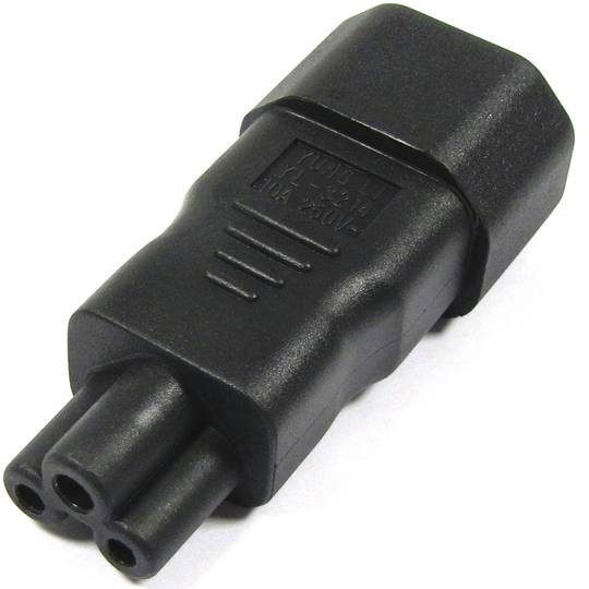 Adaptador de connector IEC-60320 C5 a C14