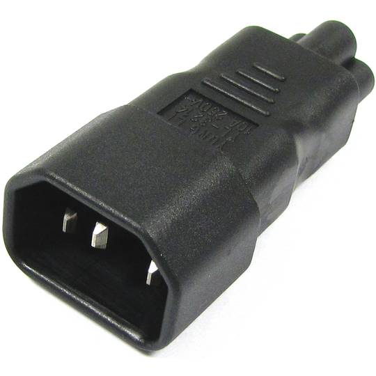 Adaptador de connector IEC-60320 C5 a C14
