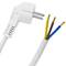 Kabel zasilający H05VV-F 1,8 m od wtyczki Schuko do zacisków 3x1,50 mm² biały