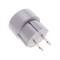 Plug adapter Europe bipolar female to USA plug bipolar flat male White color