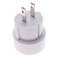Plug adapter Europe bipolar female to USA plug bipolar flat male White color