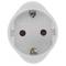 Schuko adapter to US flat plug white with ground