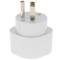 Schuko adapter to US flat plug white with ground