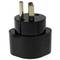 Adattatore Schuko per presa americana nero con messa a terra