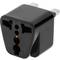 Adaptador enchufe universal a enchufe Reino Unido tipo clavija multienchufe hembra a clavija BS1363 macho negro
