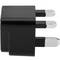 Adaptador enchufe universal a enchufe Reino Unido tipo clavija multienchufe hembra a clavija BS1363 macho negro