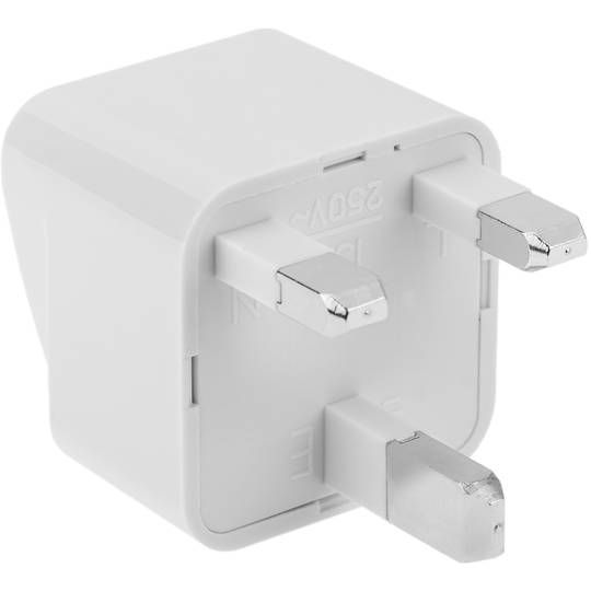 Adaptador de plugue universal para plugue do Reino Unido tipo plugue múltiplo fêmea para plugue macho BS1363 branco