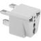 Adaptador de plugue universal para plugue do Reino Unido tipo plugue múltiplo fêmea para plugue macho BS1363 branco