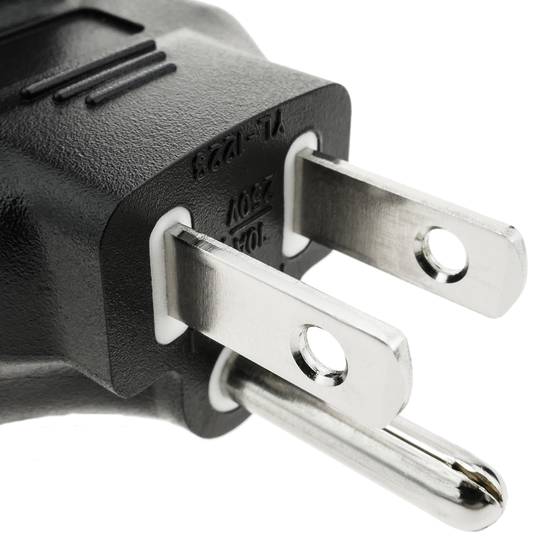 Stekkeradapter van Europa naar VS type stekker vrouwelijke schuko naar driepolige stekker NEMA-5-15P zwart