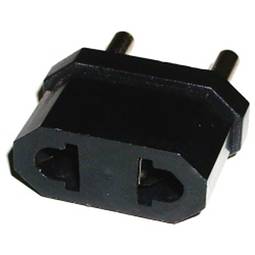 USA auf EU Adapter stecker mit 2 pin flachstecker um 2 pin rundstecker