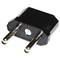 Adaptador endoll USA a Europa tipus connector pla femella a connector rodò mascle