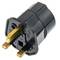 EU auf UK Adapter stecker mit 2 pin rundstecker um BS1363 stecker schwarz