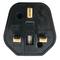 EU auf UK Adapter stecker mit 2 pin rundstecker um BS1363 stecker schwarz