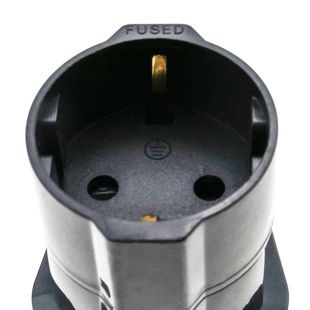 EU auf UK Adapter stecker mit 2 pin rundstecker um BS1363 stecker schwarz