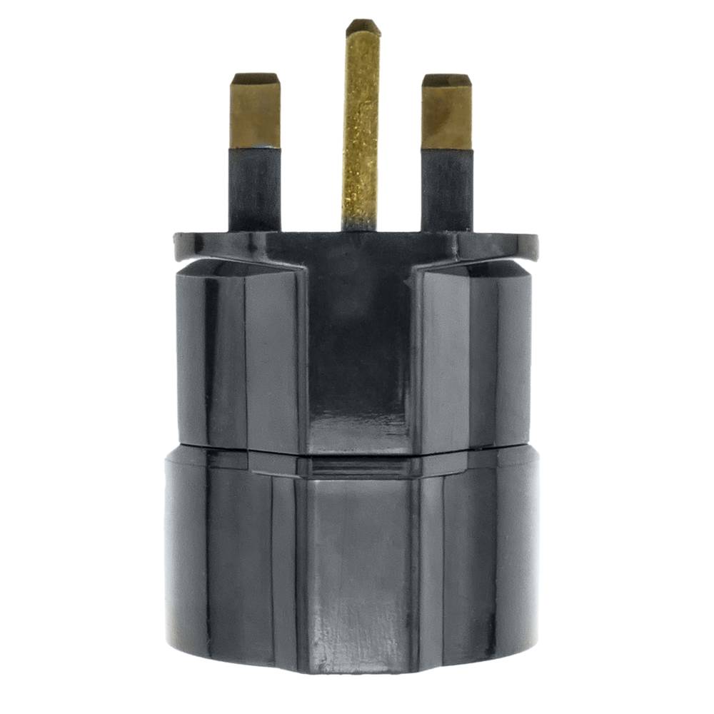 EU auf UK Adapter stecker mit 2 pin rundstecker um BS1363 stecker schwarz